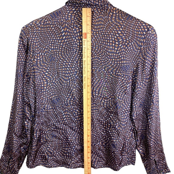 Vintage Isabel Marant Blouse Women‎ Sz 1 US 4 Long Sleeve Abstract Print Button - Picture 14 of 16